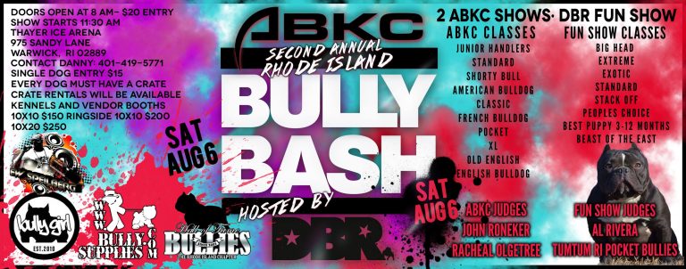 2nd Annual Rhode Island Bully Bash